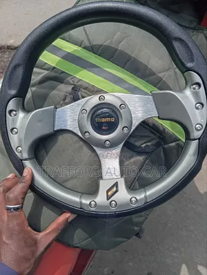 Buy Momo Black and Grey Steering Wheel/Wheels