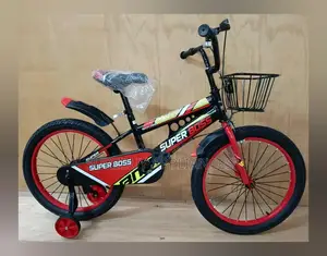 Flowered Kids' Bicycles Superboss With Bottle Size 12