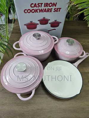 Pink Cast Iron Set