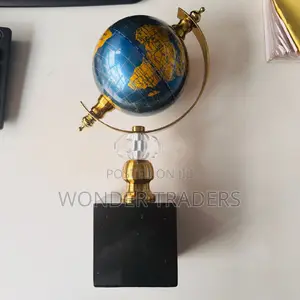 World Globe Marble Base Luxury Home /Office Decor Ornament