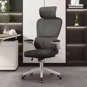 Office Chair:Orthopedic Flip Armrest Seat -Adjustable