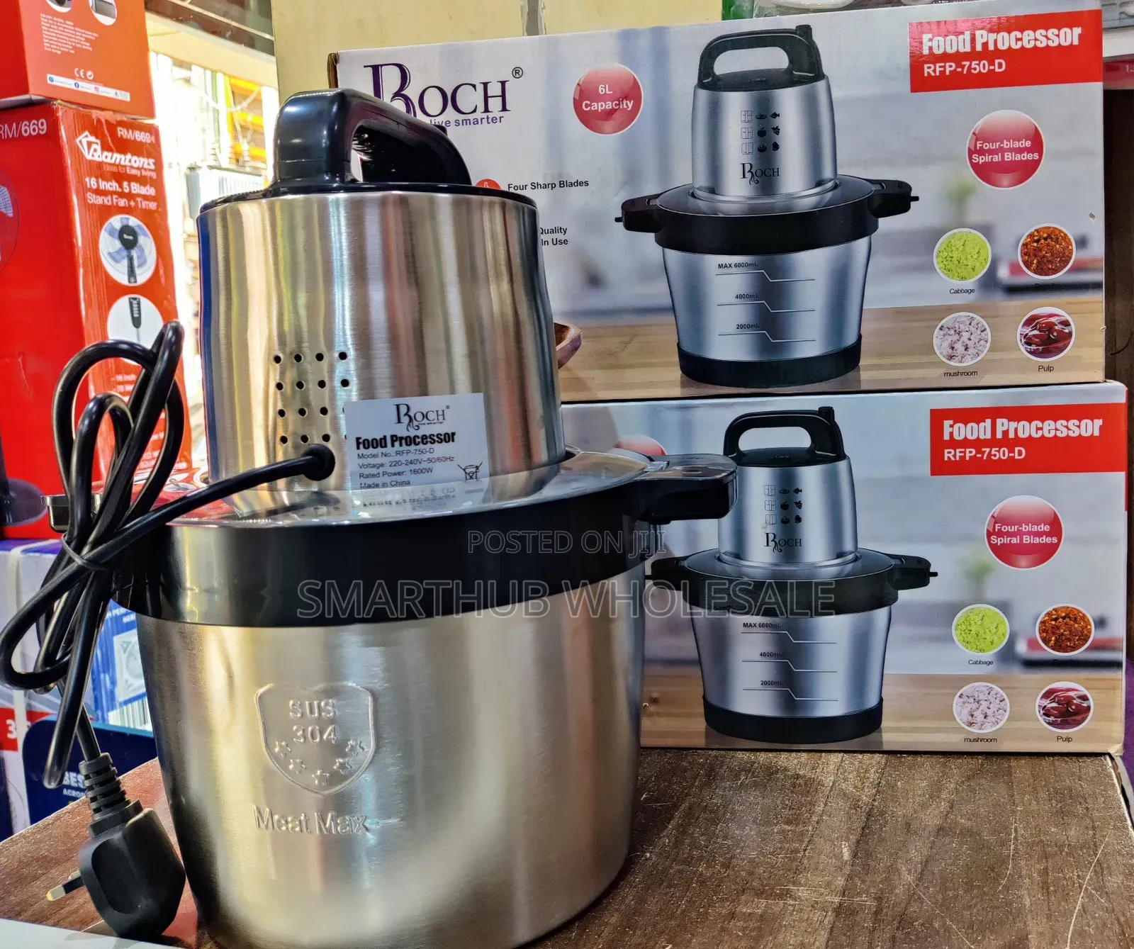 Roch Food Processor/ Chopper 6l