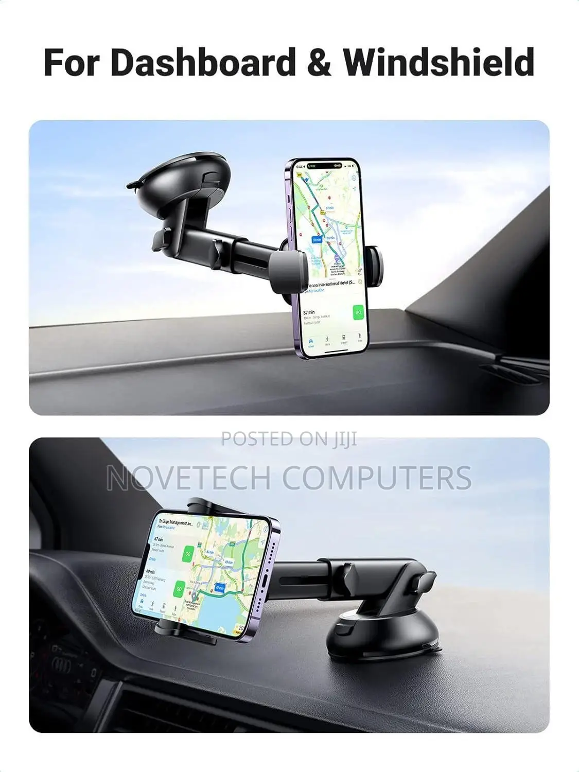 Ugreen Suction Cup Car Dashboard and Windshield Phone Mount