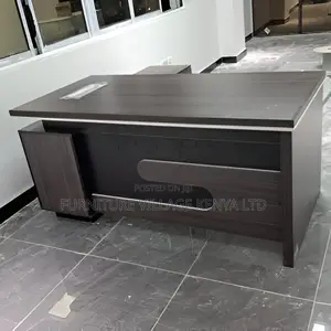 Office Table: 180cm L-Designer Executive Office Table