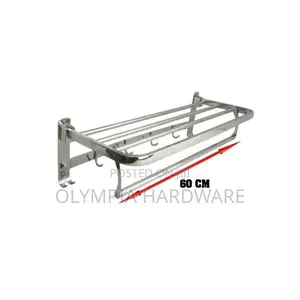 Silver Towel Rack Holder