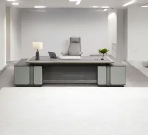 Office Table: 2m Executive Classy Gray Director's Table
