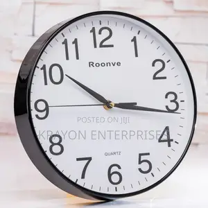 Black Circular Clock