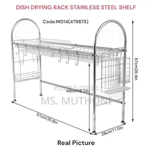  *Code:M014(479875)* Stainless Steeldish Drying Rack/Shelf.