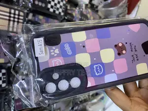 Fntcase Tartan Fabric Print Cover for Samsang Galaxy A15