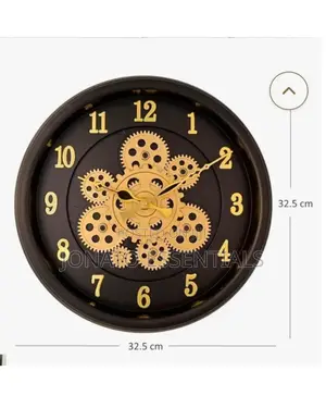 Gear Wall Clock, Modern Home Decor Timepiece 32.5cm