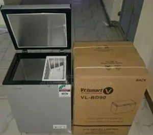 Volsmart 90 Liters Chest Freezer Vertical Single Flip Drain