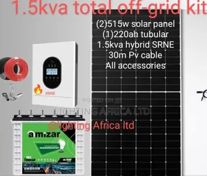 Modern 1.5kva Amizar Home Off-Grid Solar Package Free Installation
