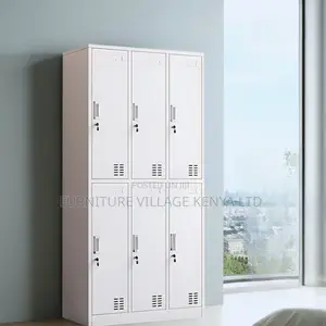 Office Locker:Office Storage Locker With 6-Wide Compartments