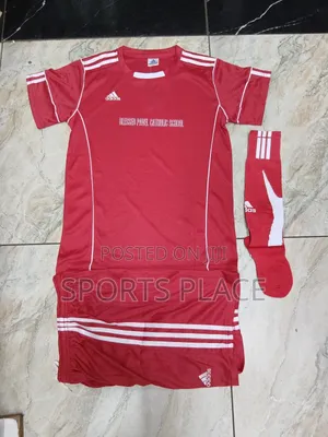 Plain Football Kids Uniform Comes With Matching Socks