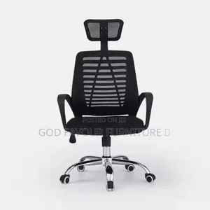 Swivel Adjustable Black Headrest Office Chair Jke3
