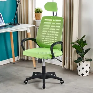 Quality Green Adjustable Headrest Office Chair Khf5