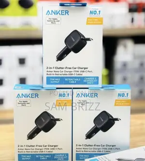 Anker Nano Car Charger 75w 2 in 1