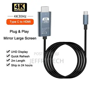 2 Meter at 60hz Type-C to Hdmi Converter Cable Ultra High Sp