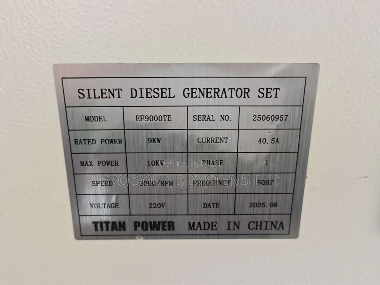 10kva Diesel Silent Generator