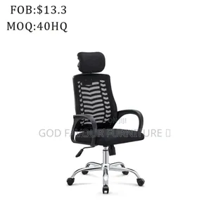 Swivel Quality Adjustable Headrest Office Chair Hf4w