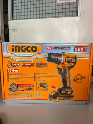 20v Cordless Drill Ingco Impact Drill 55n.M Battery, Charger