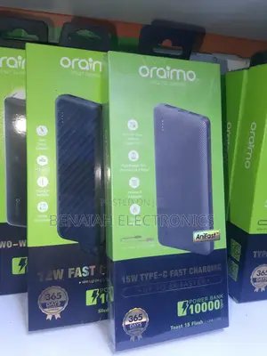Oraimo Powerbank Type C Fast Charging(2 Input, 3 Output)