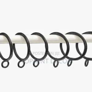 Black Drippery Rings For Curtains And Sheers