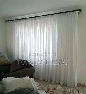 Bright White Sheer Curtains for Windows and Doors Blinders
