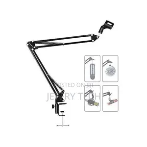 Studio Mic Stand - Scissor Arm - With Microphone Holder