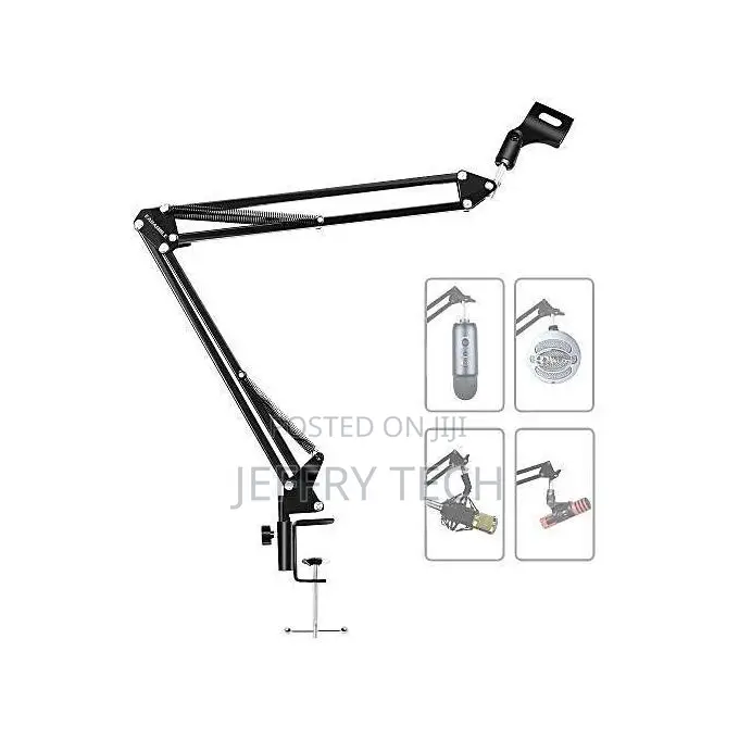 Studio Mic Stand - Scissor Arm - With Microphone Holder