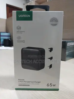 Ugreen 65w 3 Port Gan Fast Travel Charger Adapter