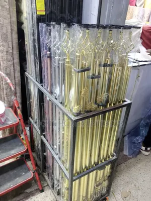 2m Double Gold Curtain Rods Comes With All Accessories