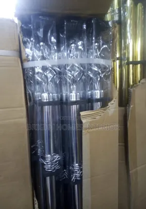 2m Double Silver Curtain Rod Available Curtain and Sheer Rod