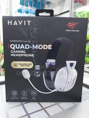 Havit Fuxi H3 2.4g Gaming Headset, White (Fuxi-H3 White)
