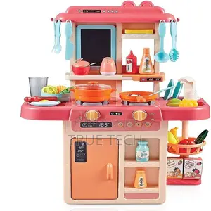 Kids Kitchen Play Set W/42 PCS Cooking Toy