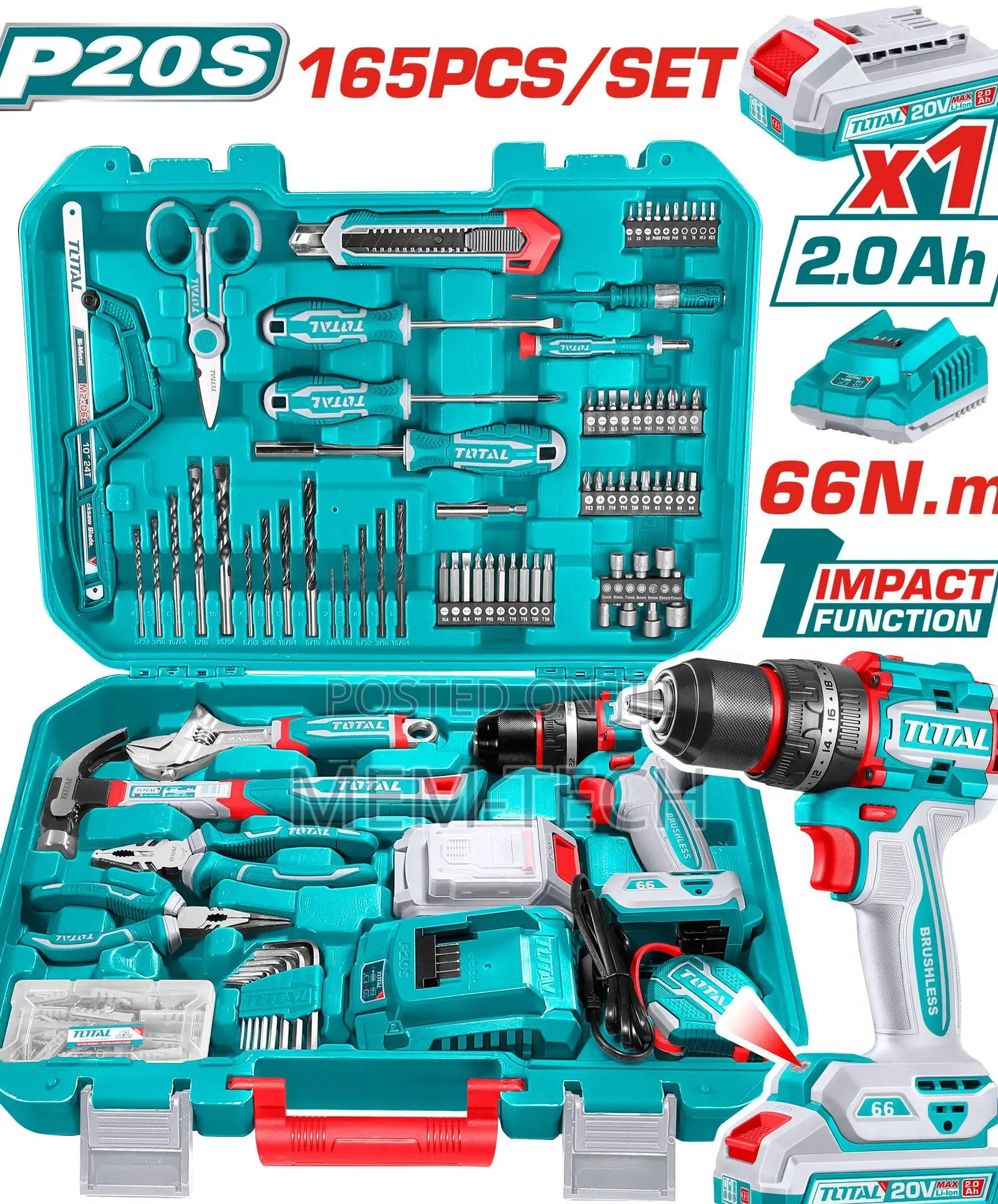 Total Thkthp11652 165 PCS Tools Set