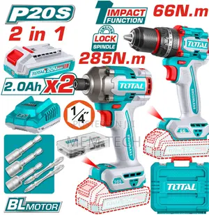 Total Tckli20277 Cordless 2 PCS Combo Kit 66nm