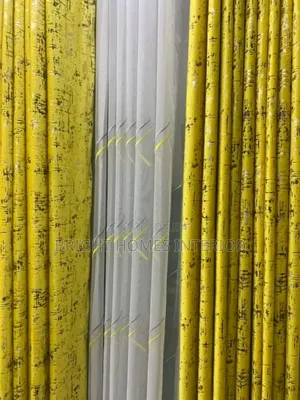 Yellow/Mastered Velvet Cotton Curtain Quality Guaranteed