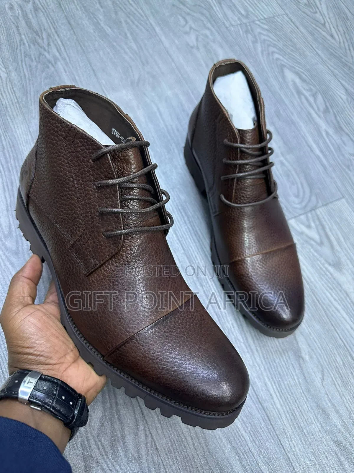 Coffee Brown Leather Timberland Boots For Men