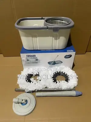 *Bucket Washer Spin Cleaning Mop.*
✳Has Good Quality