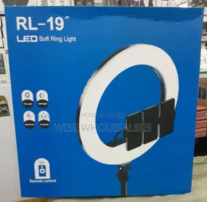 19 Inch Ring Light With::
Tripod Stand 
3 Phone Holder 
Remo