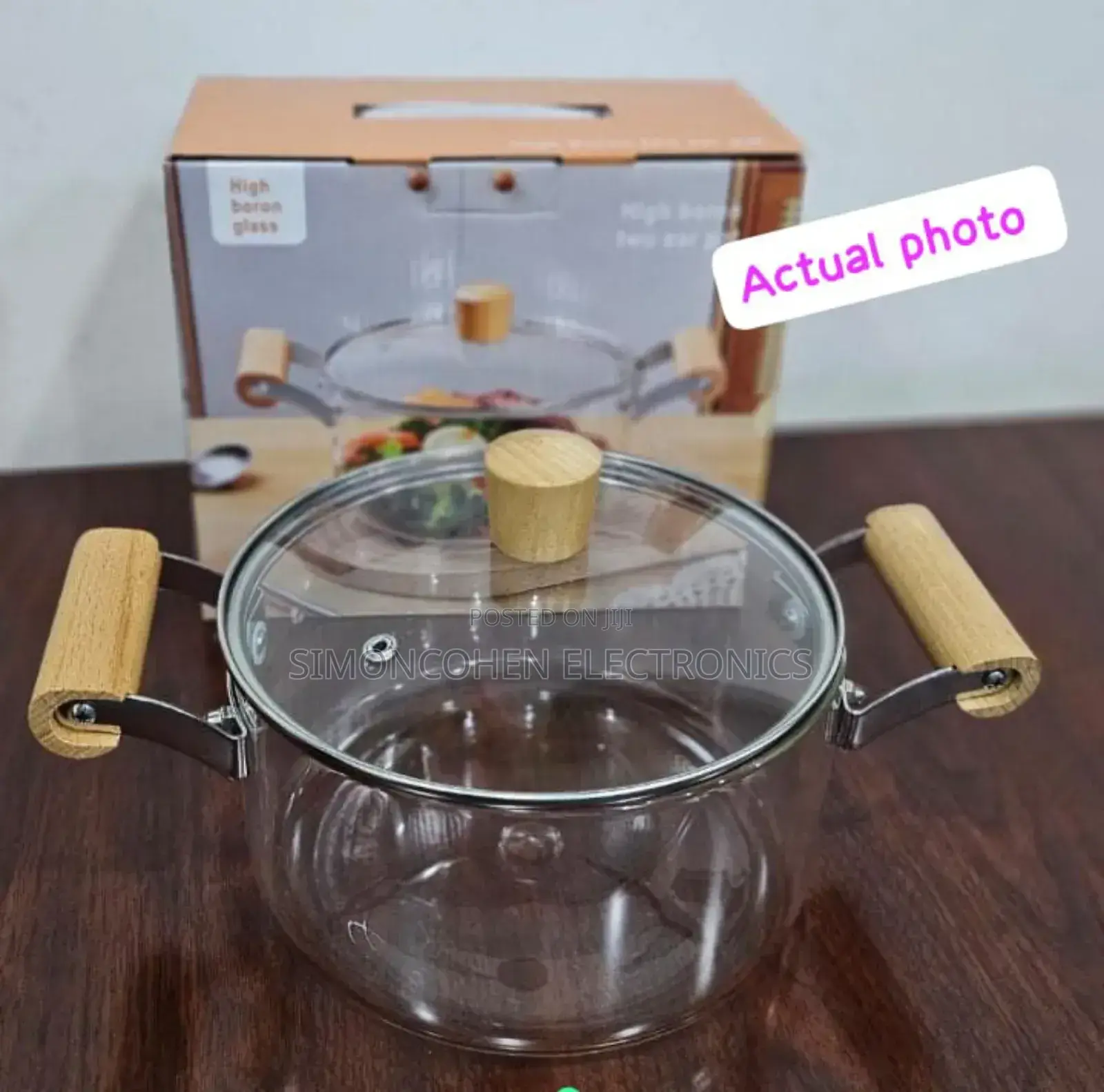 2.5l High Boron Heavy Borosilicate Glass Cookware