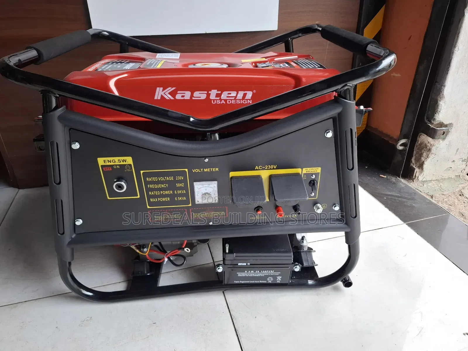 Single Phase Portable Gasoline Generator -6.5kva