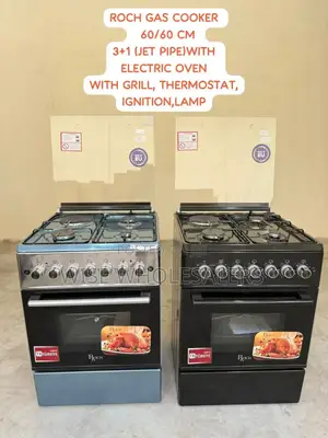 Roch Cooker 60/60 Cm Description 1. 3 Gas Jet Pipe + 1 Hot