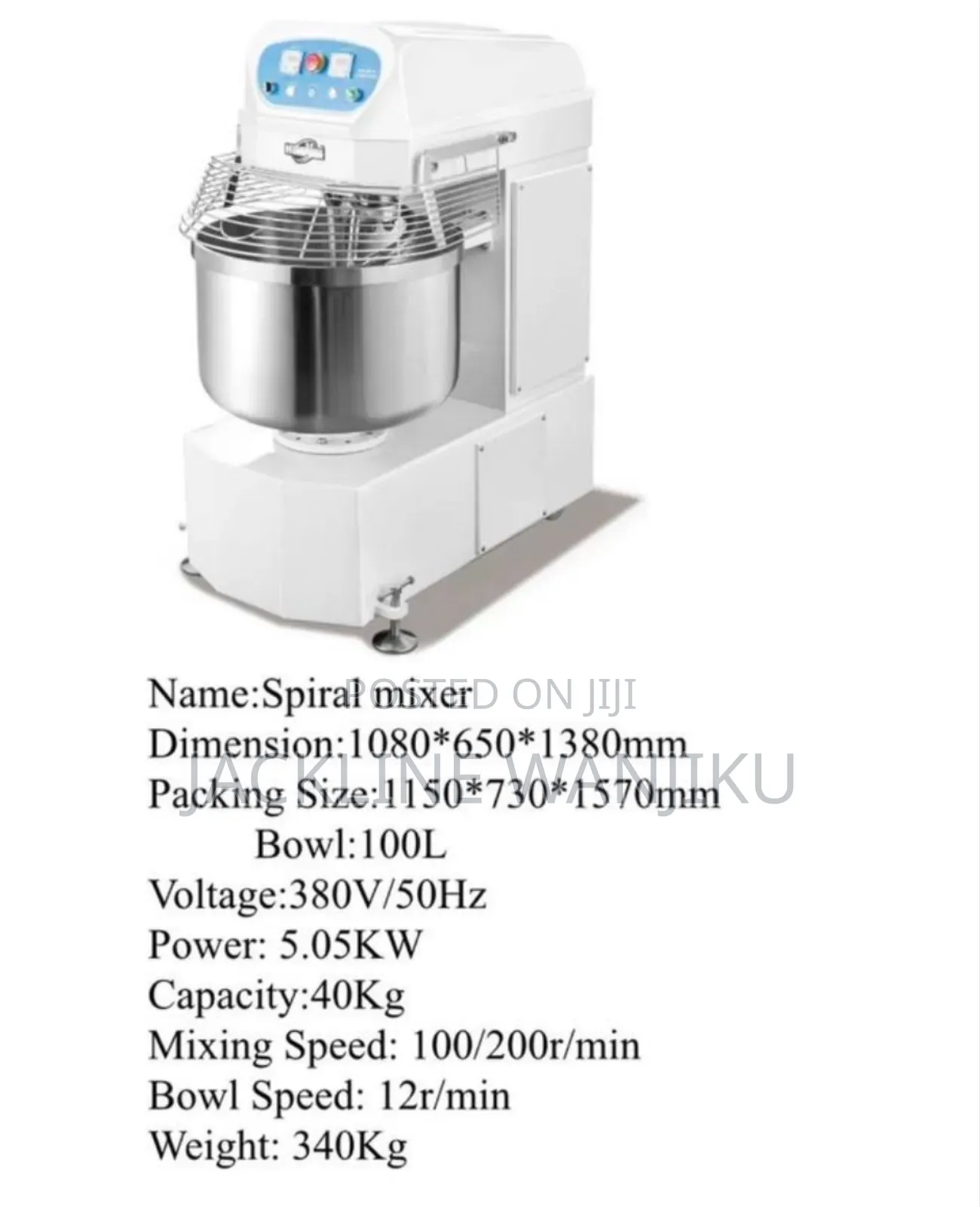 100l Spiral Mixer Machine/ Spiral Mixer Machine 100l