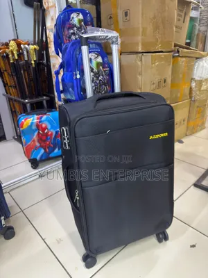 Jazz Power Black Medium Fabric Material Luggage Suitcase