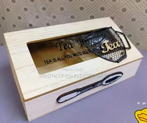 2 Compartments Tea Bag Storage Box/Organizer
