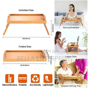 Breakfast in Bed Foldable Bamboo Tray