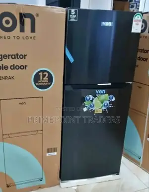 Refregirator Von 181l VRT-182nrak, Double Door, Top Freezer