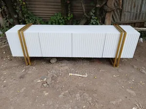 White Tv Stand With Metal Stands